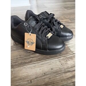 DOCKERS OVERTIME LASER SIZE 9W WIDE WIDTH BLACK MONO COMFORT FLEX FASHION SHOE